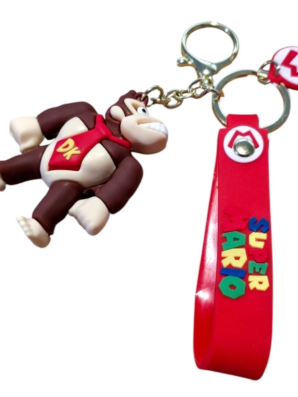 Donkey Kong Super Mario Keychain - Red Strap